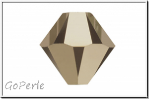 Swarovski� Bicone 5328, 3mm, 001 MLG2, crystal metallic light gold 2x, 25 Stk.
